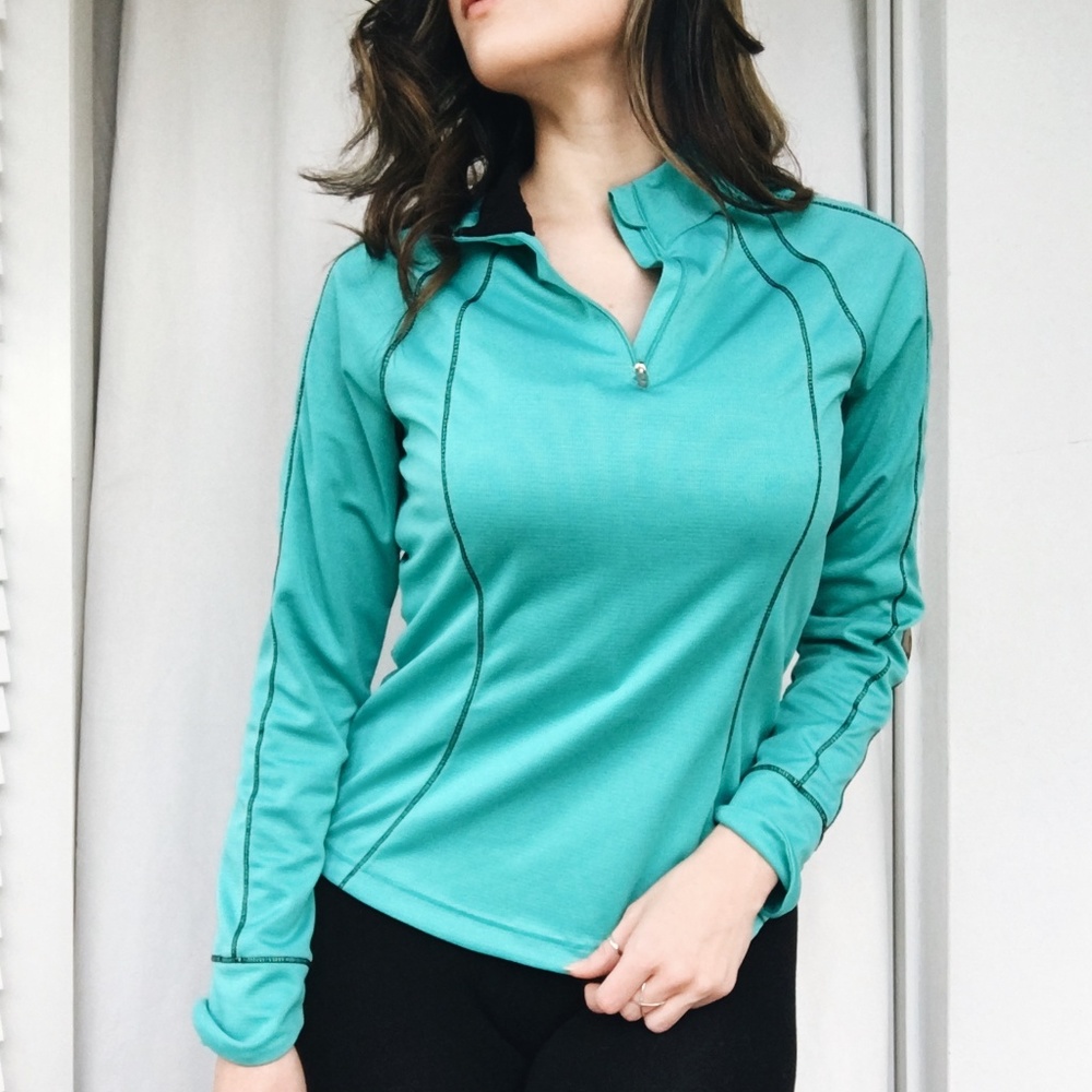 Mock Neck Athletic Pullover